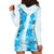 Hawaiian Quilt Hoodie Dress Vintage Pattern Blue LT05 - Polynesian Pride