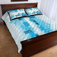 Hawaiian Quilt Quilt Bed Set Vintage Pattern Blue LT05 - Polynesian Pride