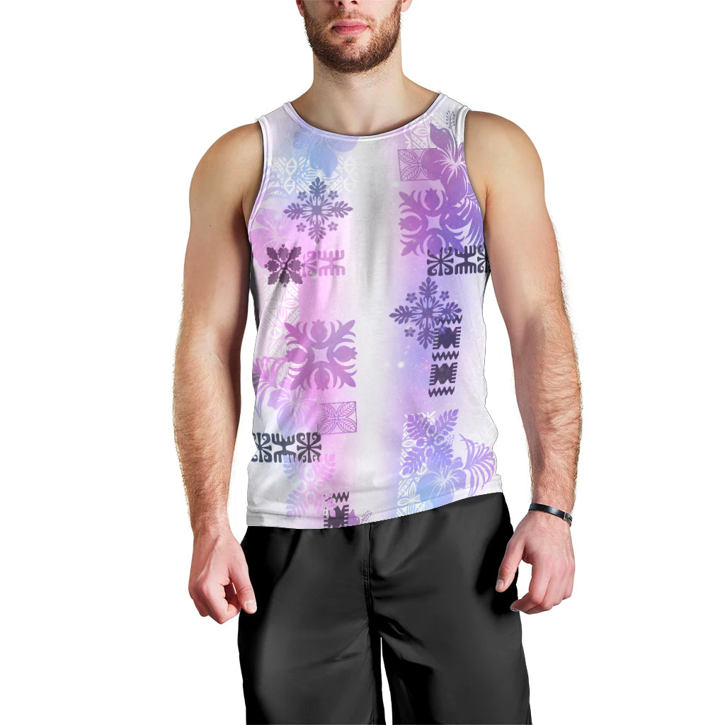 Hawaiian Quilt Men Tank Top Vintage Pattern Galaxy LT05 - Polynesian Pride