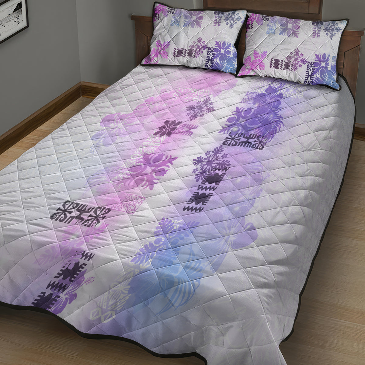 Hawaiian Quilt Quilt Bed Set Vintage Pattern Galaxy LT05 - Polynesian Pride