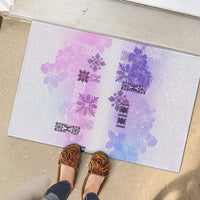 Hawaiian Quilt Rubber Doormat Vintage Pattern Galaxy LT05 - Polynesian Pride