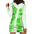 Hawaiian Quilt Hoodie Dress Vintage Pattern Green LT05 - Polynesian Pride