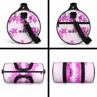 Hawaiian Quilt Duffle Bag Vintage Pattern Pink