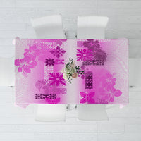 Hawaiian Quilt Tablecloth Vintage Pattern Pink LT05 Pink - Polynesian Pride