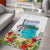 Aloha Hawaii Waikiki Beach Landscape Area Rug