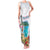 Aloha Hawaii Waikiki Beach Landscape Family Matching Tank Maxi Dress and Hawaiian Shirt