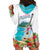 Aloha Hawaii Waikiki Beach Landscape Hoodie Dress