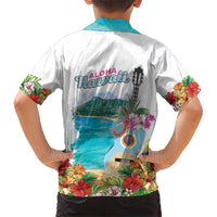 Aloha Hawaii Waikiki Beach Landscape Kid Hawaiian Shirt