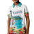 Aloha Hawaii Waikiki Beach Landscape Kid Polo Shirt