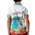 Aloha Hawaii Waikiki Beach Landscape Kid Polo Shirt