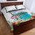 Aloha Hawaii Waikiki Beach Landscape Quilt Bed Set