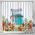 Aloha Hawaii Waikiki Beach Landscape Shower Curtain