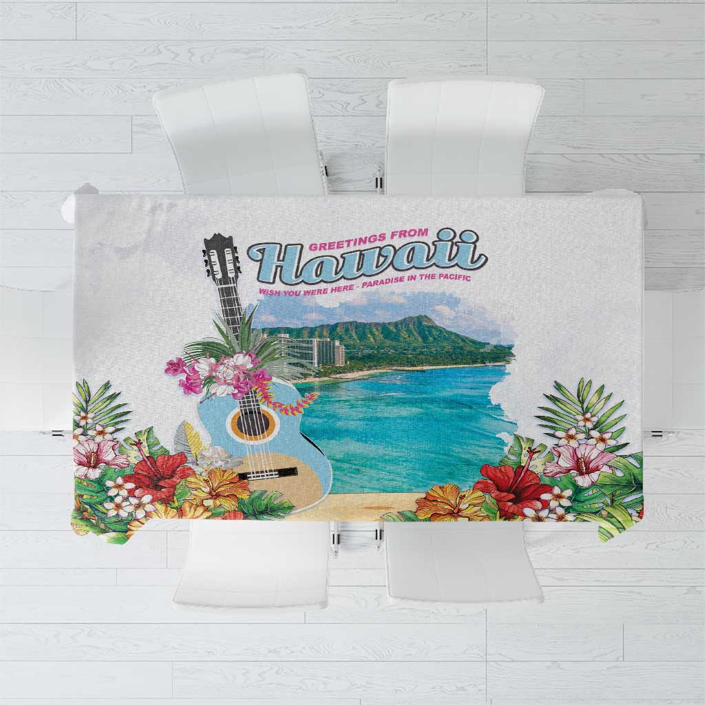 Aloha Hawaii Waikiki Beach Landscape Tablecloth