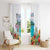 Aloha Hawaii Waikiki Beach Landscape Window Curtain