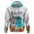 Aloha Hawaii Waikiki Beach Landscape Zip Hoodie