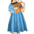Custom Fiji Tapa And Australia Aboriginal Together Kid Short Sleeve Dress LT05 - Polynesian Pride