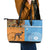 Custom Fiji Tapa And Australia Aboriginal Together Leather Tote Bag LT05 - Polynesian Pride