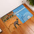 Custom Fiji Tapa And Australia Aboriginal Together Rubber Doormat LT05 Blue - Polynesian Pride