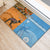 Custom Fiji Tapa And Australia Aboriginal Together Rubber Doormat LT05 - Polynesian Pride