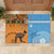 Custom Fiji Tapa And Australia Aboriginal Together Rubber Doormat LT05 - Polynesian Pride