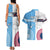 Custom Fiji And USA Palm Tree With Eagle Couples Matching Tank Maxi Dress and Hawaiian Shirt LT05 - Polynesian Pride