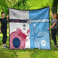 Custom Fiji And USA Palm Tree With Eagle Quilt LT05 - Polynesian Pride