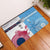 Custom Fiji And USA Palm Tree With Eagle Rubber Doormat LT05 Blue - Polynesian Pride