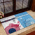 Custom Fiji And USA Palm Tree With Eagle Rubber Doormat LT05 - Polynesian Pride
