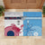 Custom Fiji And USA Palm Tree With Eagle Rubber Doormat LT05 - Polynesian Pride