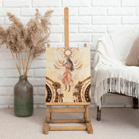 Tonga Women's Day Canvas Wall Art With Polynesian Pattern