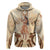 Tonga Women's Day Hoodie With Polynesian Pattern LT05 Pullover Hoodie Beige - Polynesian Pride