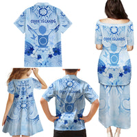 Cook Islands Women's Day Family Matching Puletasi and Hawaiian Shirt With Polynesian Pattern LT05 - Polynesian Pride