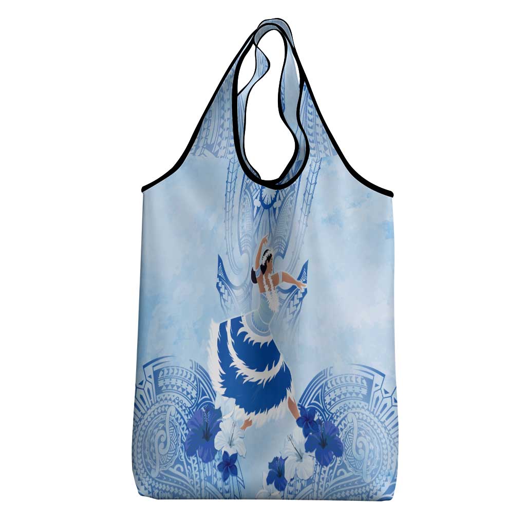 Cook Islands Women's Day Grocery Bag With Polynesian Pattern