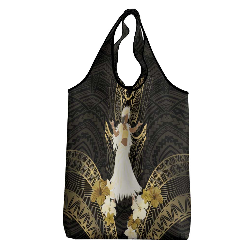 Niue Women's Day Grocery Bag With Polynesian Pattern