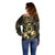 Niue Women's Day Off Shoulder Sweater With Polynesian Pattern LT05 - Polynesian Pride