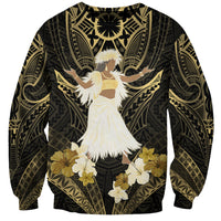 Niue Women's Day Sweatshirt With Polynesian Pattern LT05 Unisex Gold - Polynesian Pride