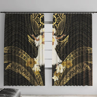 Niue Women's Day Window Curtain With Polynesian Pattern