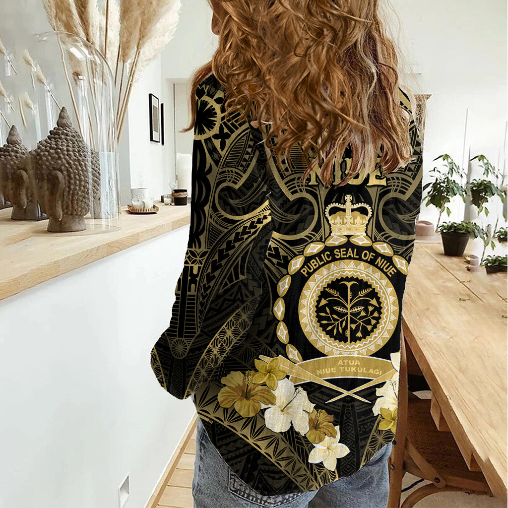 Niue Women's Day Women Casual Shirt With Polynesian Pattern LT05 - Polynesian Pride