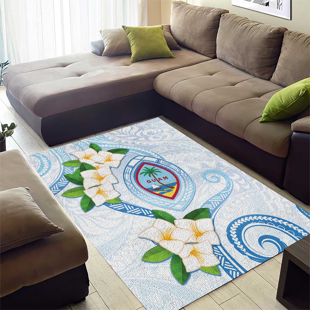 Guam Chamorro Area Rug Guasali Flowers Curves Style