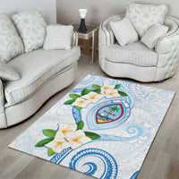 Guam Chamorro Area Rug Guasali Flowers Curves Style