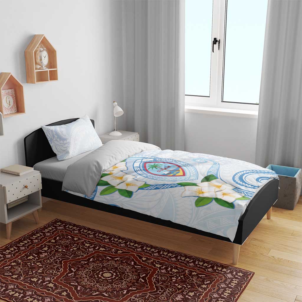 Guam Chamorro Bedding Set Guasali Flowers Curves Style LT05 - Polynesian Pride