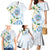 Guam Chamorro Family Matching Mermaid Dress and Hawaiian Shirt Guasali Flowers Curves Style