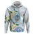 Guam Chamorro Hoodie Guasali Flowers Curves Style