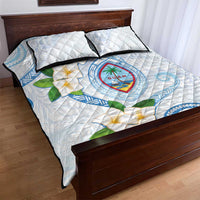 Guam Chamorro Quilt Bed Set Guasali Flowers Curves Style LT05 - Polynesian Pride