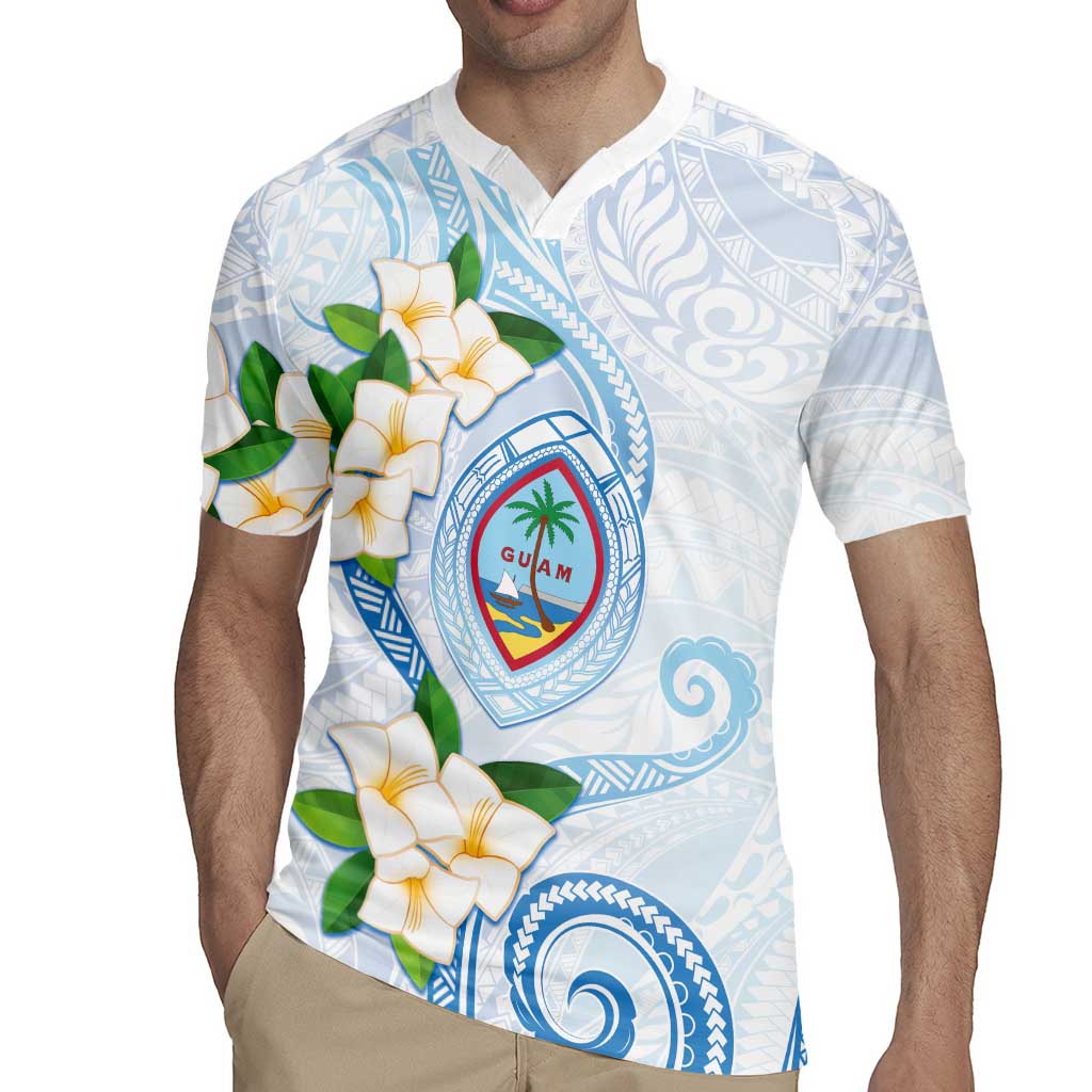 Guam Chamorro Rugby Jersey Guasali Flowers Curves Style