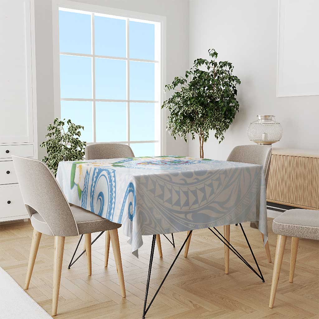 Guam Chamorro Tablecloth Guasali Flowers Curves Style LT05 - Polynesian Pride