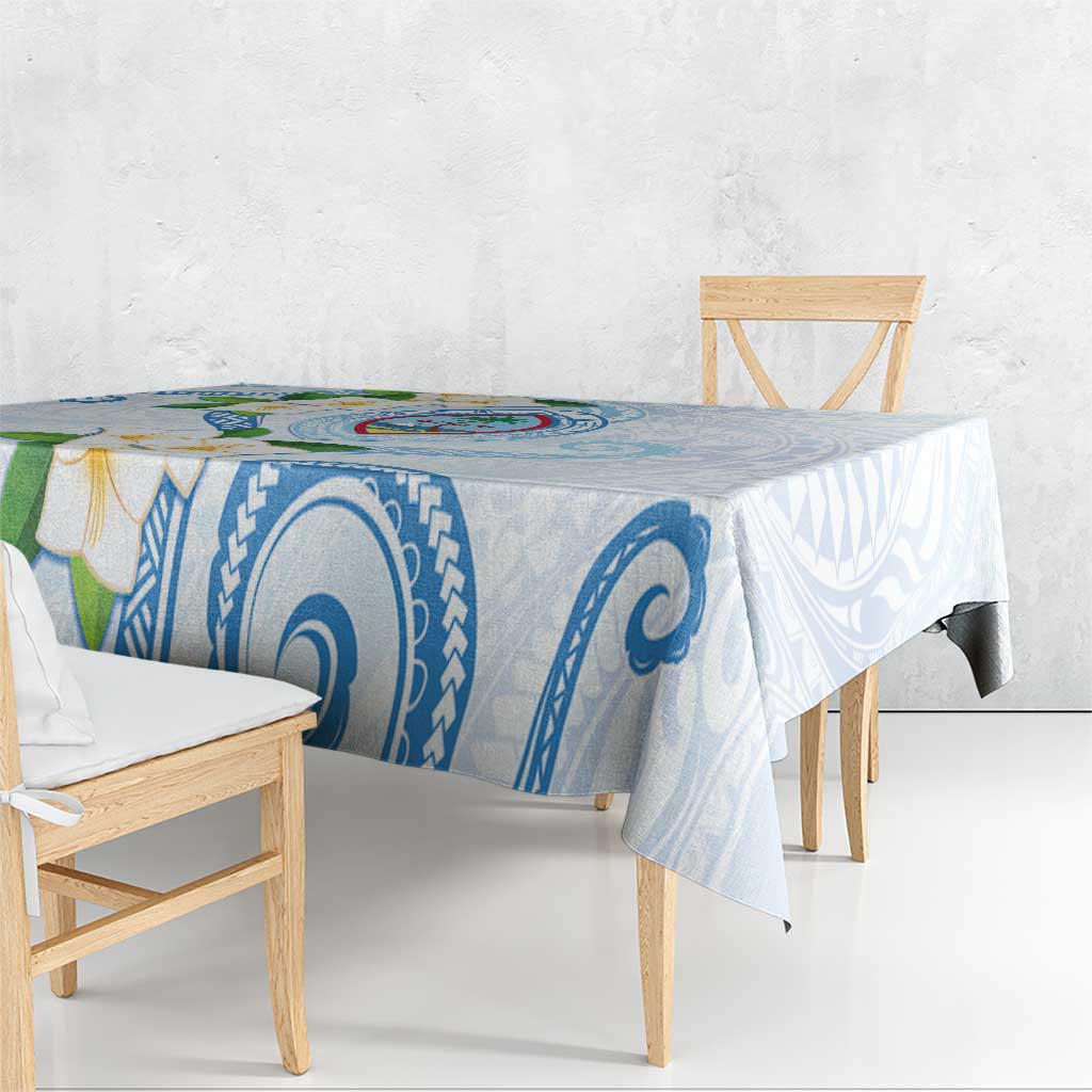 Guam Chamorro Tablecloth Guasali Flowers Curves Style LT05 - Polynesian Pride