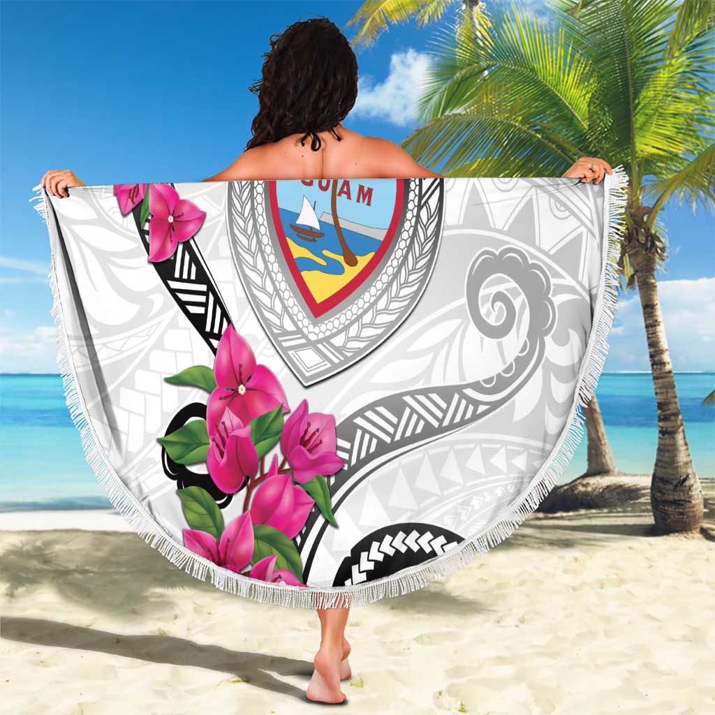 Guam Chamorro Beach Blanket Curves Polynesian Tattoo Mix Bougainvillea