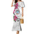 Guam Chamorro Family Matching Mermaid Dress and Hawaiian Shirt Curves Polynesian Tattoo Mix Bougainvillea