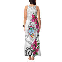 Guam Chamorro Tank Maxi Dress Curves Polynesian Tattoo Mix Bougainvillea LT05 - Polynesian Pride